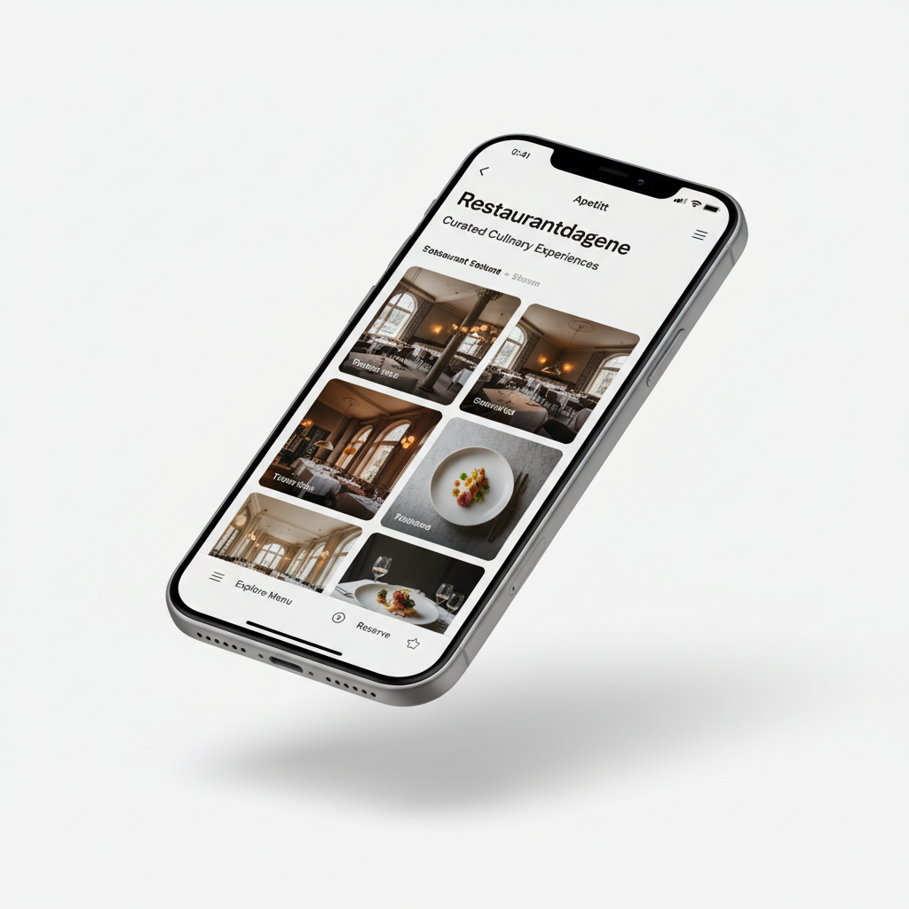Mobilvisning som viser Restaurantdagene-oversikten i appen.